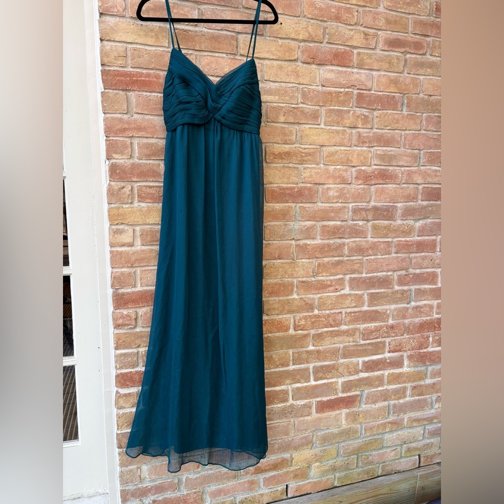 BHLDN Teal Bridesmaid Gown